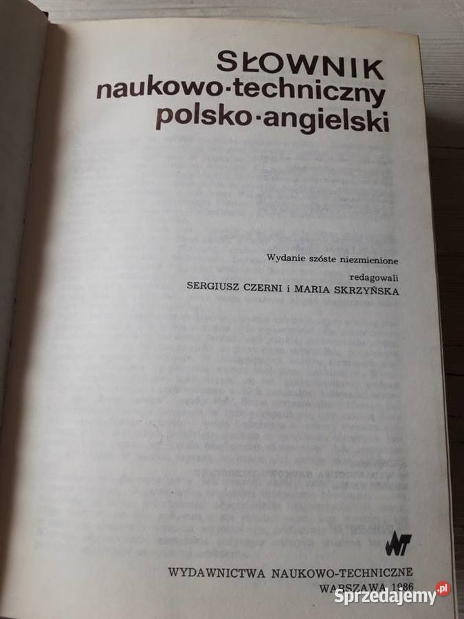 Słownik naukowo techniczny polsko angielski 1986 śląskie Bielsko-Biała