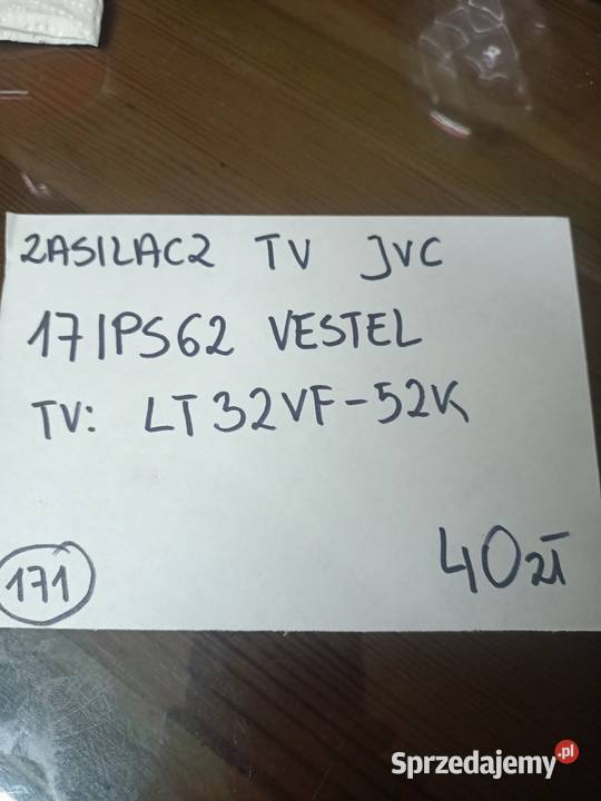 Zasilacz tv JVC 17IPS62 Części i akcesoria Głogoczów