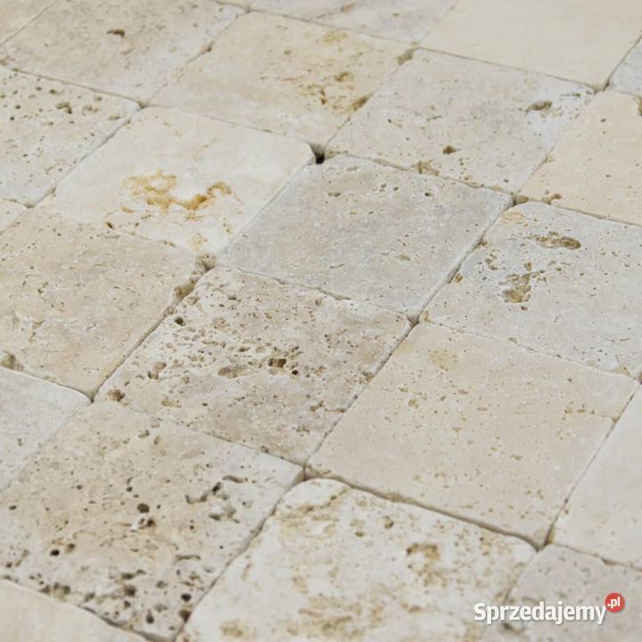 Trawertyn klasyczny w kostkach Classic 10x10x1 sprzedam