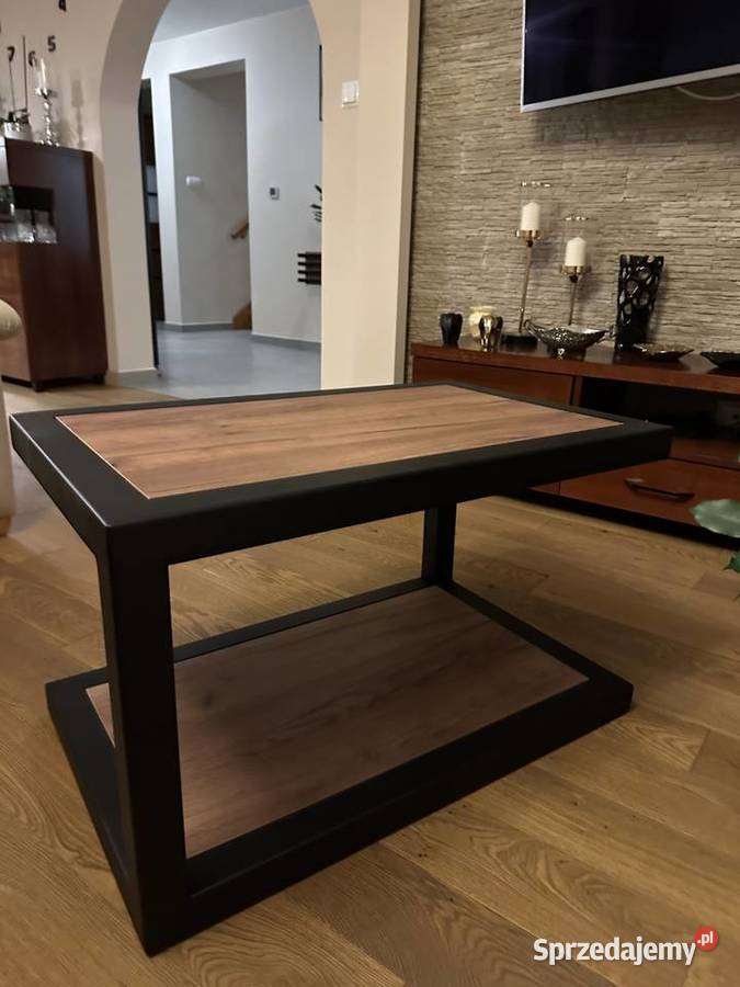Stolik kawowy loft industrial czarny małopolskie Lasek sprzedam