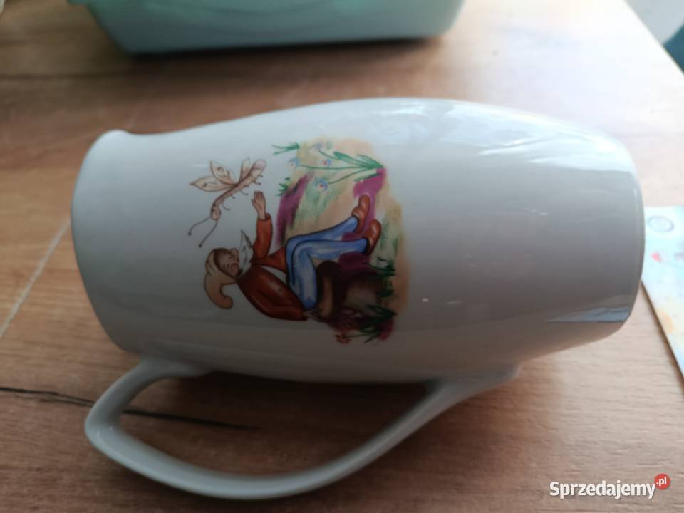 Bajkowy dzbanek dzieci porcelana PRL Chodzież Pozostałe Choszczno