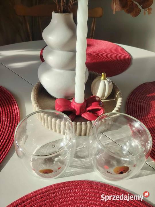 Szklanki Tedi podwójne dno kujawsko-pomorskie Nakło nad Notecią