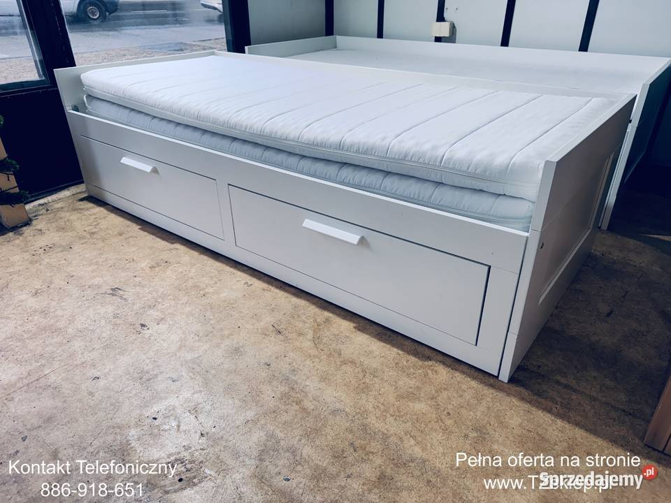 IKEA BRIMNES Leżanka Łóżko z 2 szufladami 2 Rybnik