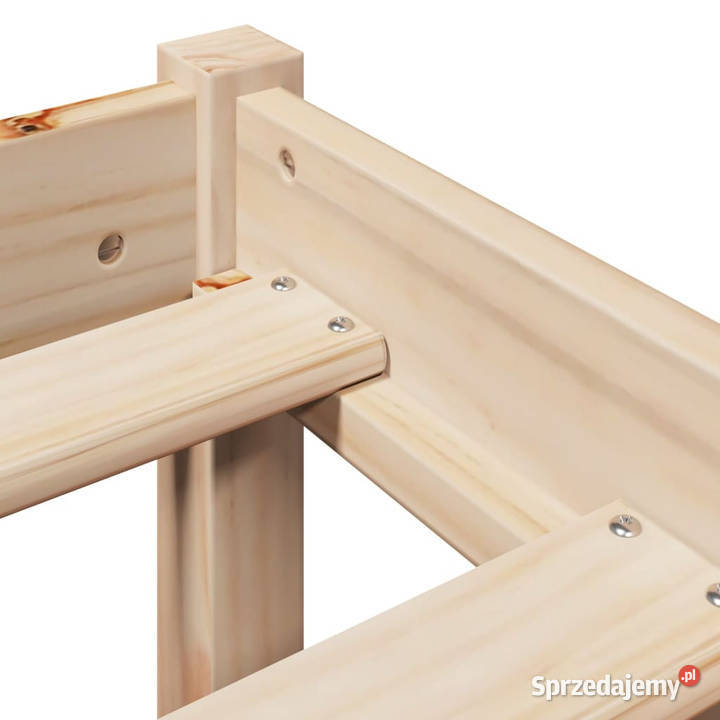 Rama łóżka bez materaca lite drewno sosnowe 82cm mazowieckie