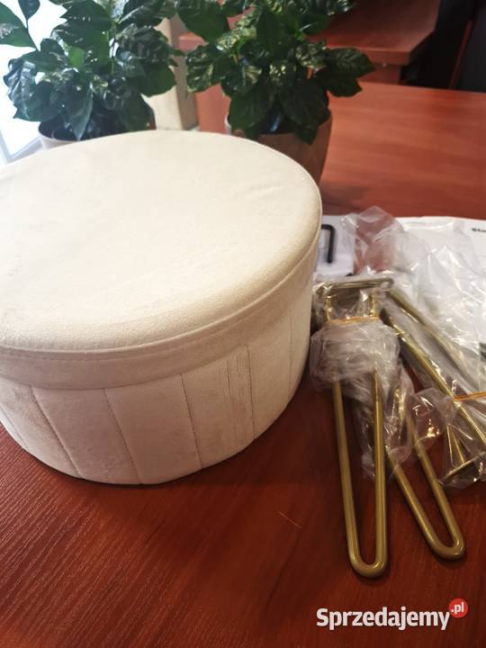 Taboret tapicerowany z funkcją stolika 32cm Ruda Śląska sprzedam