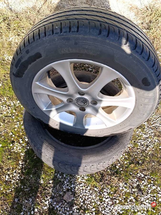 Całe koła alufelgi 4x100 opony kleber 18565r15 śląskie Bodziejowice