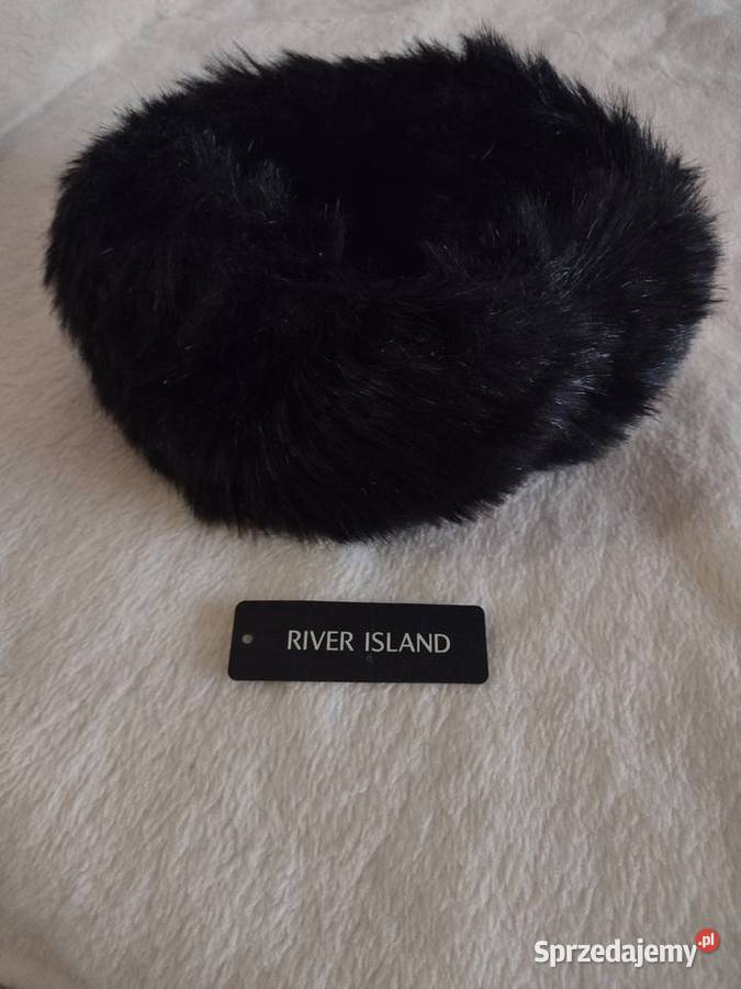 RIVER ISLANDCzarna futrzana opaska na głowęNOWA Kraków
