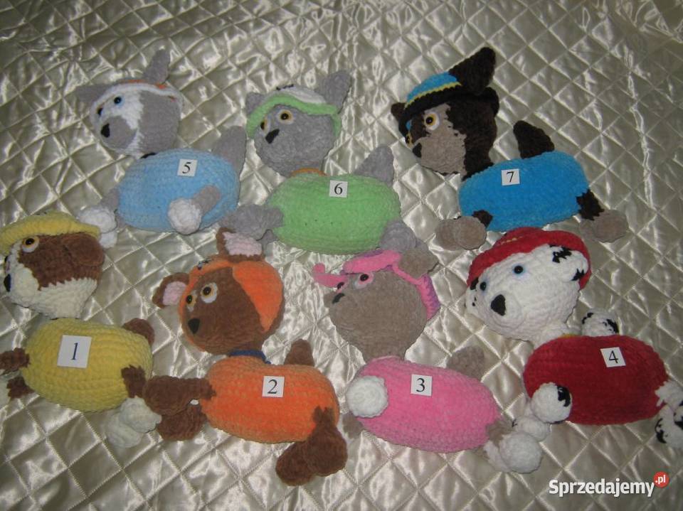 Psi patrol Pieski Rękodzieło 7 sztuk Baranowo