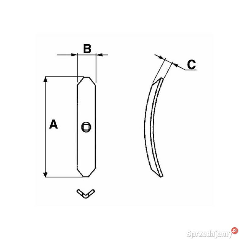 Redlica zęba sprężystego 40x6x190mm CP1360 małopolskie Kamionna
