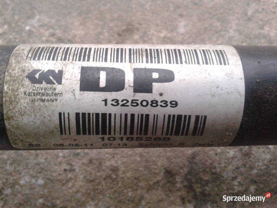 OPEL ASTRA J IV 17CDTI przegub PÓŁOŚ PRAWA PRZÓD osobowe Półosie sprzedam