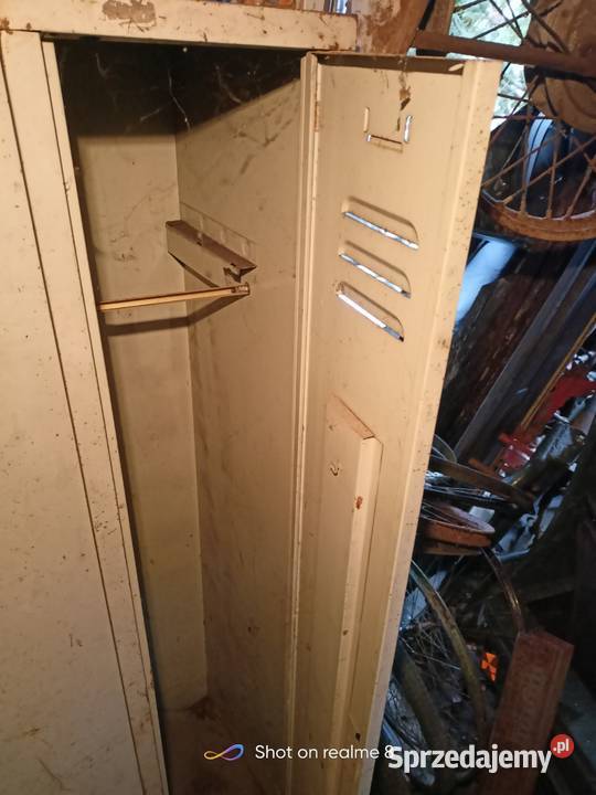 Szafka metalowa potrójna ubraniowa wędzarnia BHP Skarżysko-Kamienna