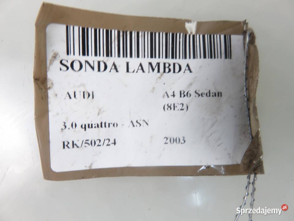 SONDA LAMBDA AUDI A4 B6 30 0258006444 osobowe