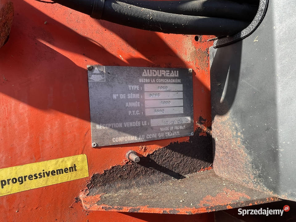 Ścielarka do słomy Zadawarka kiszonki AUDUREAU lubelskie Mełgiew