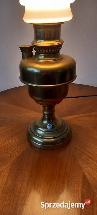 Lampa w stylu lampy naftowej wykonana z mosiądzu sprzedam
