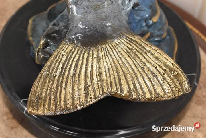 Okoń z Brązu Ryba Wędkarstwo Figura Rzeźba z Kraków