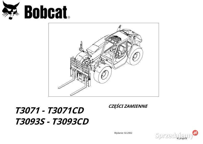 Bobcat T3071 T3071CD T3093S T3093CD katalog części