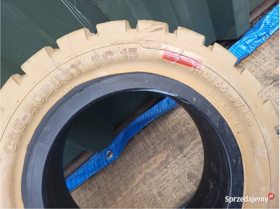 Opony Continental 14055 R 9 Pełne Sc 15 Białe nieuszkodzony Szprotawa