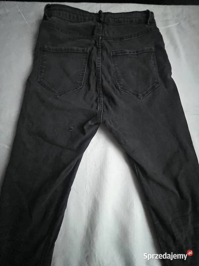 Czarne jeansy ZARA skinny z czerwonymi paskami Zara Sochaczew sprzedam
