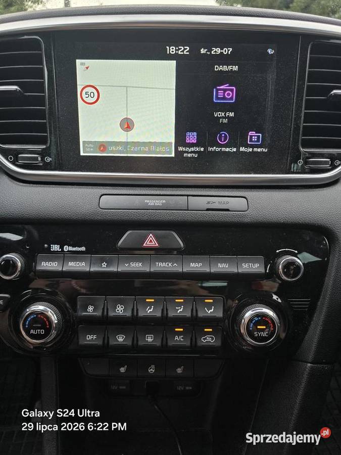 Samochód Kia Sportage Buisness Line 16 2019r manualna Czarna Białostocka