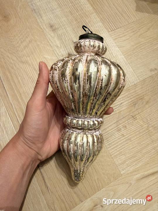 Bombka szklana xxl vintage Jaworzno