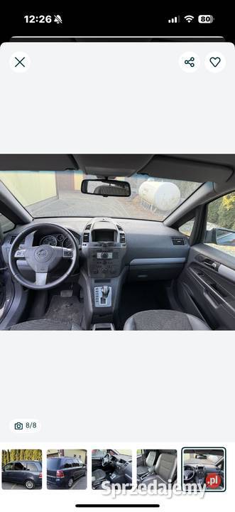 Opel Zafira 19 CDTI 150 nie odpala Motoryzacja mazowieckie Płock sprzedam