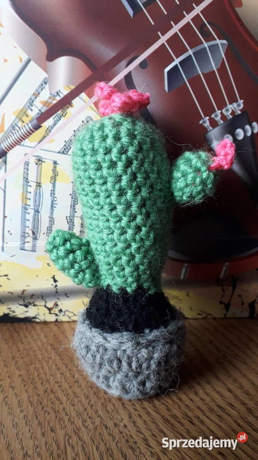 Kaktus handmade poduszka na szpilki dekoracja Warszawa