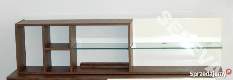 Półka Wisząca Naścienna Szklana Brąz PROMOCJA Szafy, regały, półki Szczecin