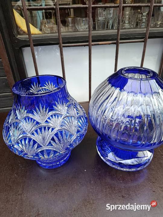 Wazon kryształowy kobalt Warszawa