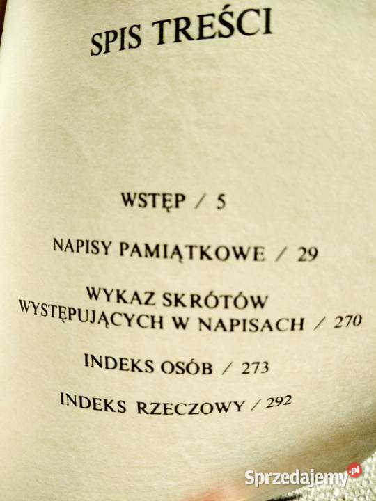 Napisy pamiątkowe w Warszawie kolekcje unikaty