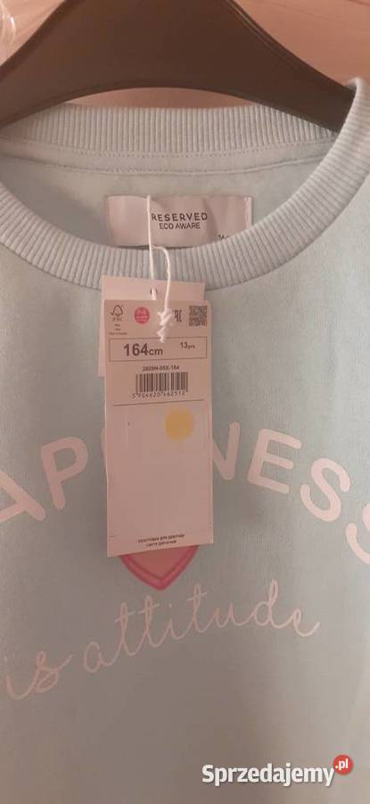 Bluza błękitna dziewczynki firmy RESERVED r 164 Sulejówek