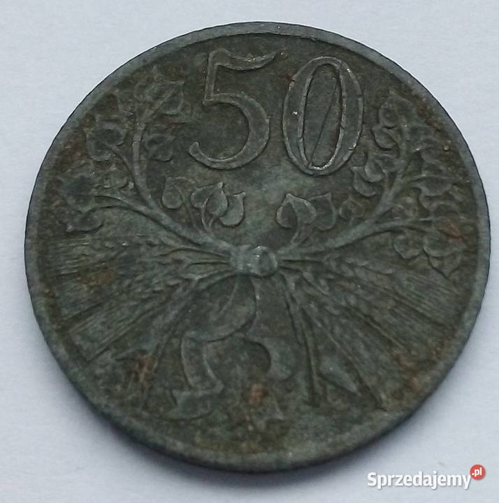 PROTEKTORAT CZECH I MORAW 50 HALERZY 1941 r CYNK mazowieckie Legionowo