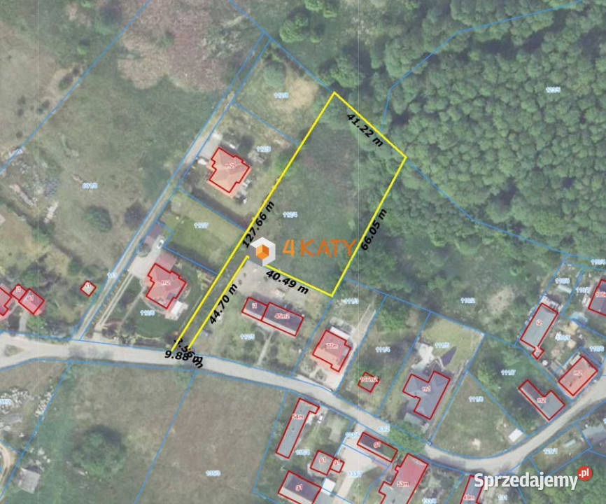 sprzedaży gruntu Zagórze 3400m2