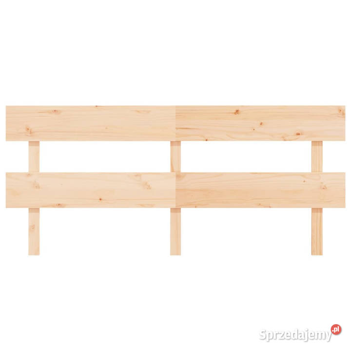 Wezgłowie łóżka 204x3x81 lite drewno sosnowe
