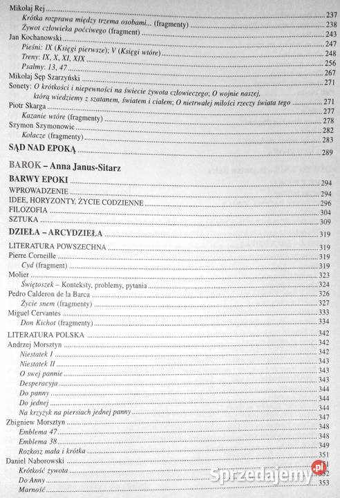 Barwy epok Kultura i literatura 1 Witold Chełm sprzedam