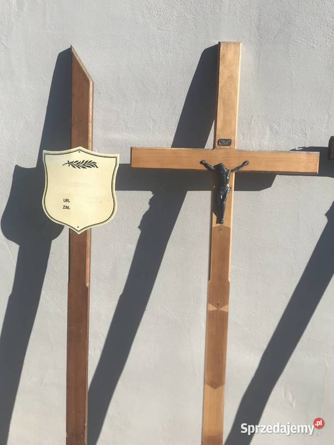 Krzyż drewniany nagrobny grobu Wrocław Psie Pole sprzedam