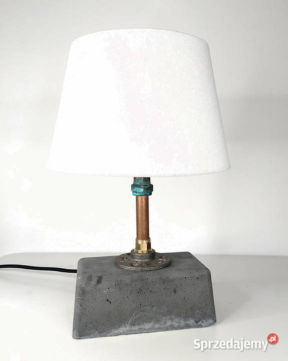 lampka beton abażur loft