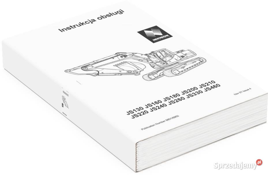 JCB katalog instrukcja napraw obsługi DTR UDT Szamotuły