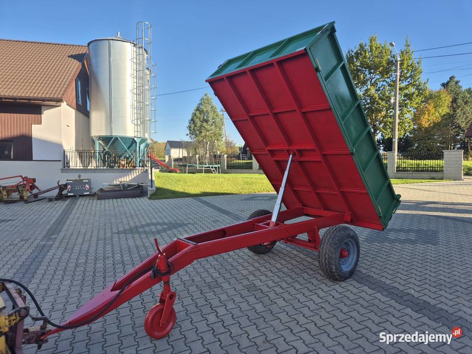 Przyczepa jednoosiowa wywrotka Przyczepy rolnicze Kowale sprzedam