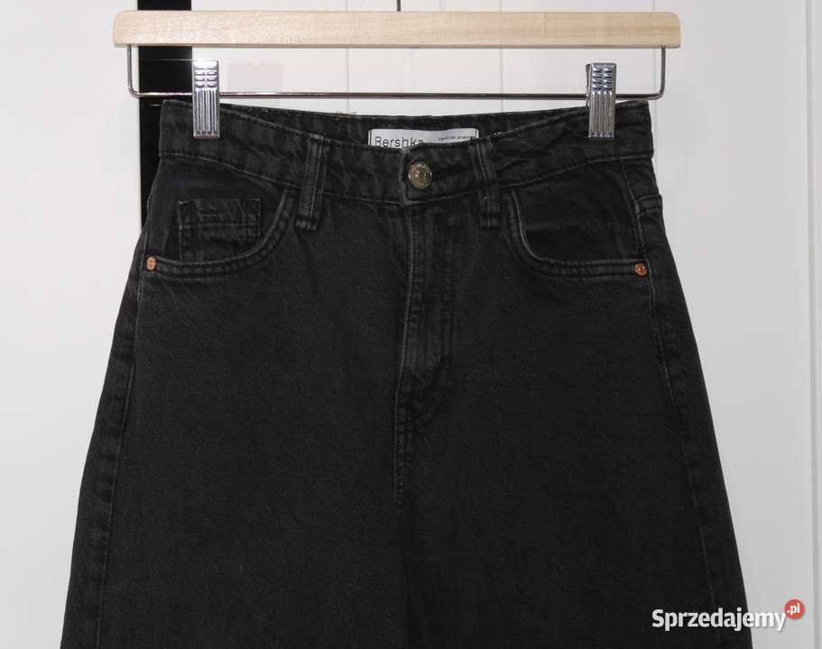 Bershka świetne spodnie szerokie nogawki 32 XXS