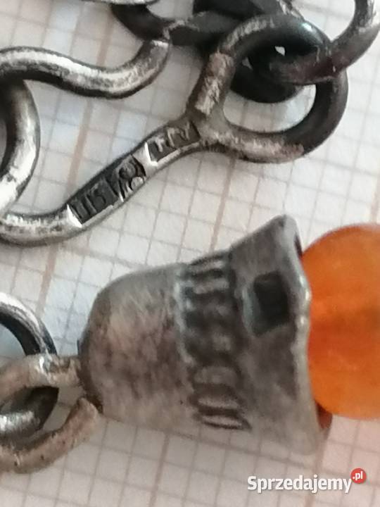 Naszyjnik bursztyn srebro Zolotniki 84 podlaskie Białystok