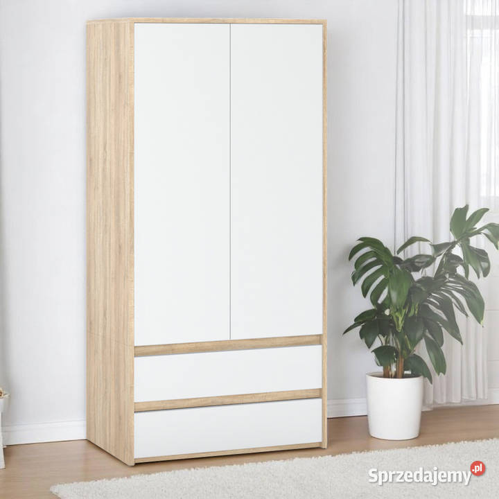 Szafa Garderoba 90 2 Szuflady Półki Drążek Salon Szafy i garderoby Elbląg