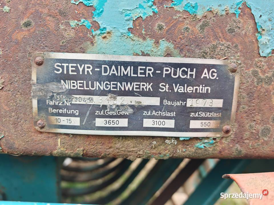 Przyczepa samozbierająca Steyr Hamster 804 Typ Niebocko
