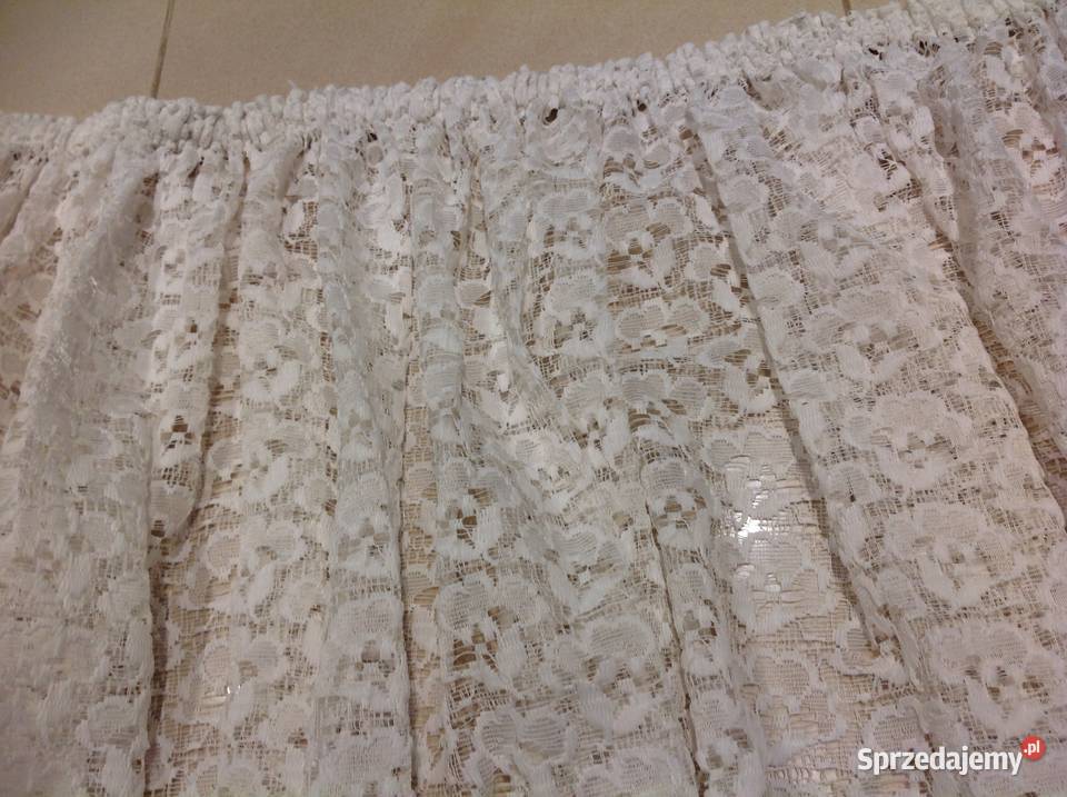 Firana Firanka Biała Koronka Falbana lubuskie Nowa Sól