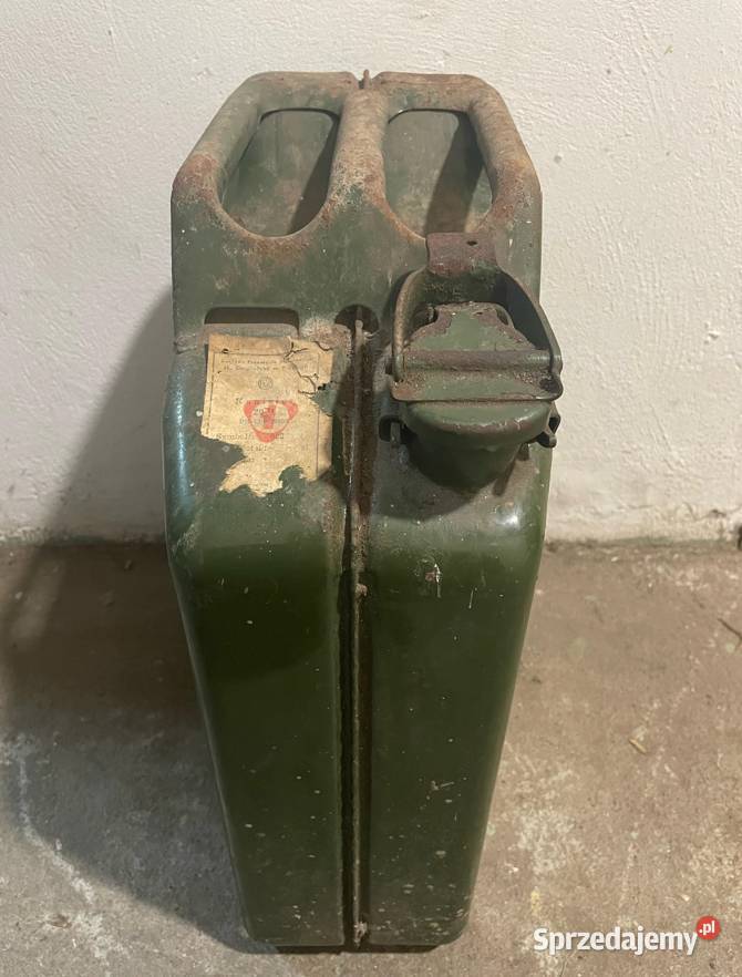 Zabytkowy kanister zbiornik na paliwo 20L H sprzedam
