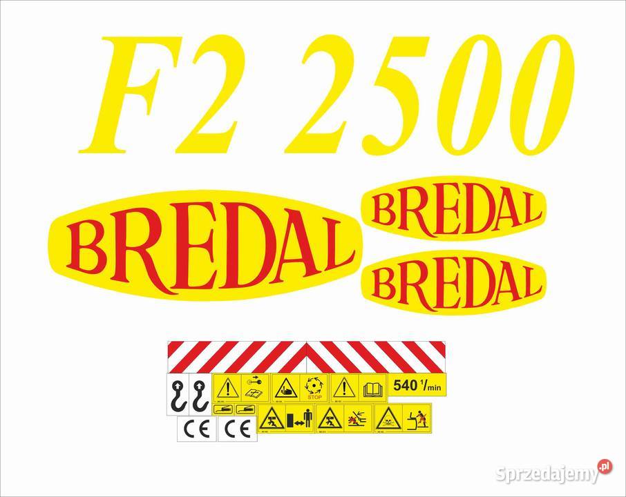 Naklejki na rozsiewacz Bredal Pleszew