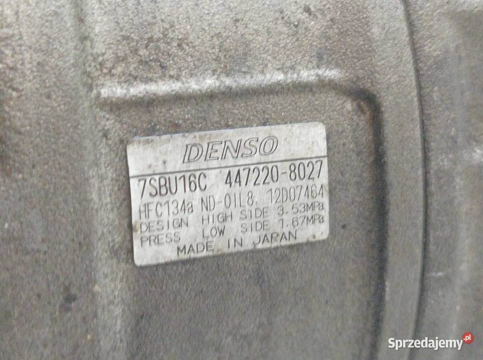 SPRĘŻARKA KLIMATYZACJI 4472208027 25 D M57 Bmw Rok produkcji 2003 świętokrzyskie