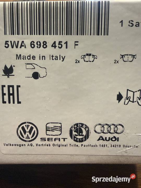 Klocki hamulcowe OE 5WA698451 F zachodniopomorskie sprzedam