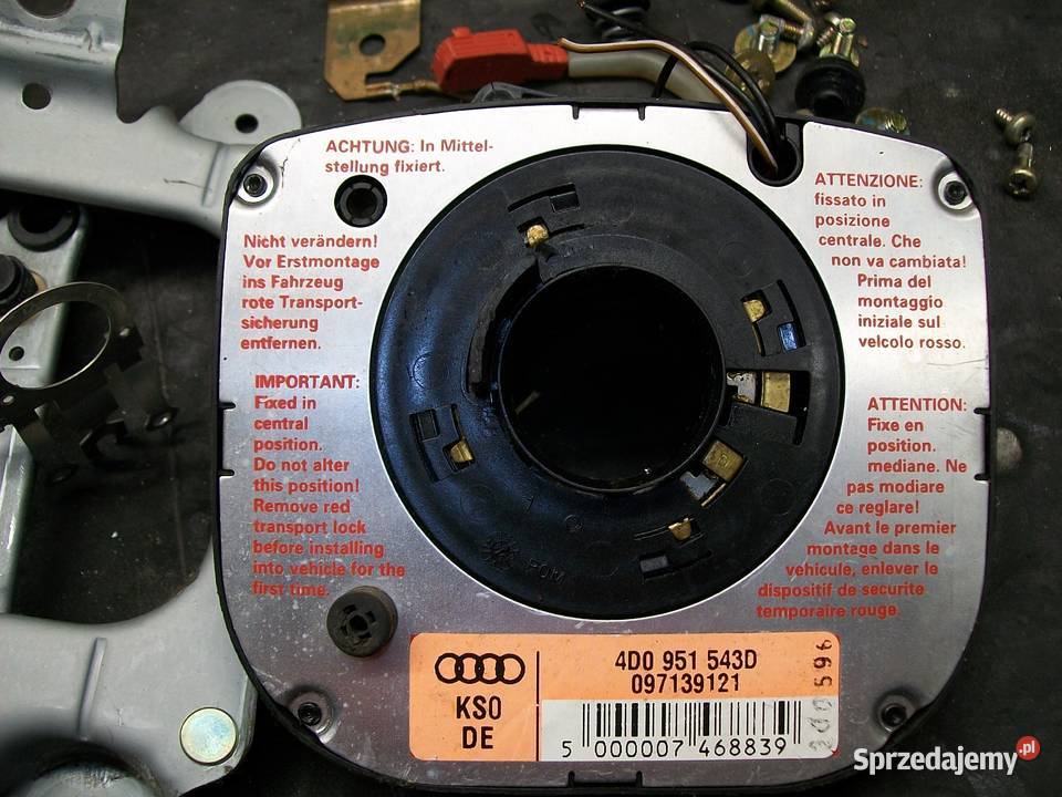 AUDI A4 A6 A8 S8 D2 C4 C5 TAŚMA KIEROWNICY 4D0 Świerzawa sprzedam