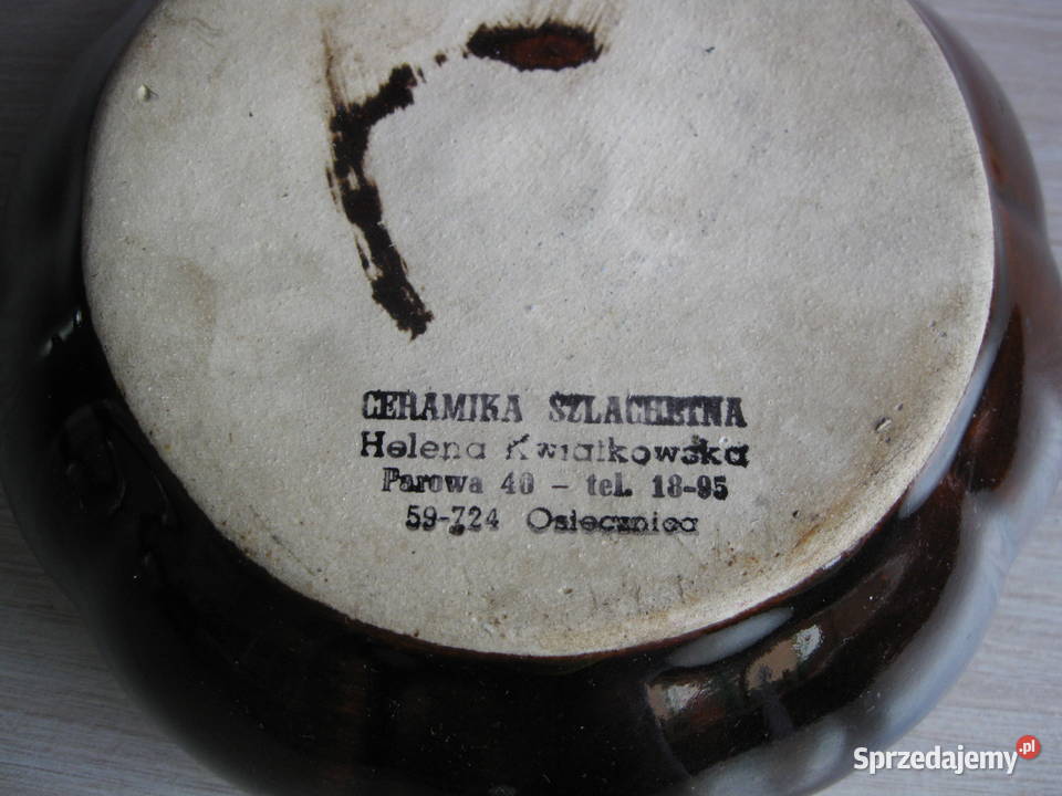 Stara ceramiczna ikebana Parowa kBolesławiec Pozostałe Bolesławiec