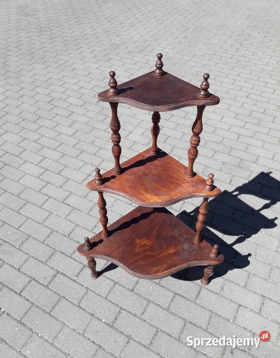 Ładna stylowa etażerka kwietnik Vintage Boho Meble Gdynia